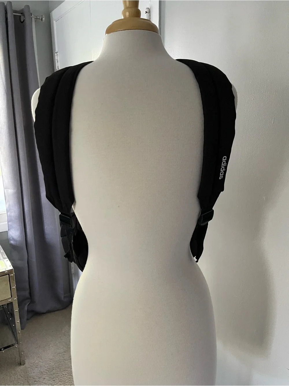 adidas Black Everyday Backpack with Front Zip Pocket - Picture 5 of 6